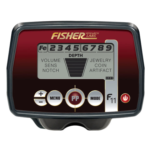 Fisher F11 Metal Detector with 7" Waterproof Search Coil (Open Box)