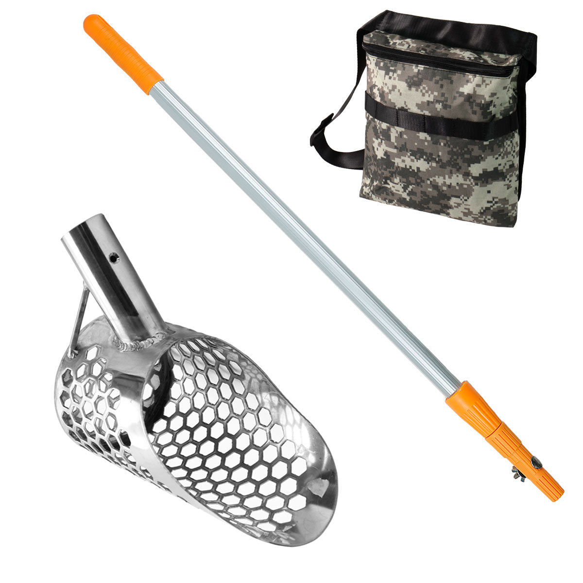 Dune Scoops Stingray 6" x 3.5" Stainless Steel Metal Detector Sand Scoop