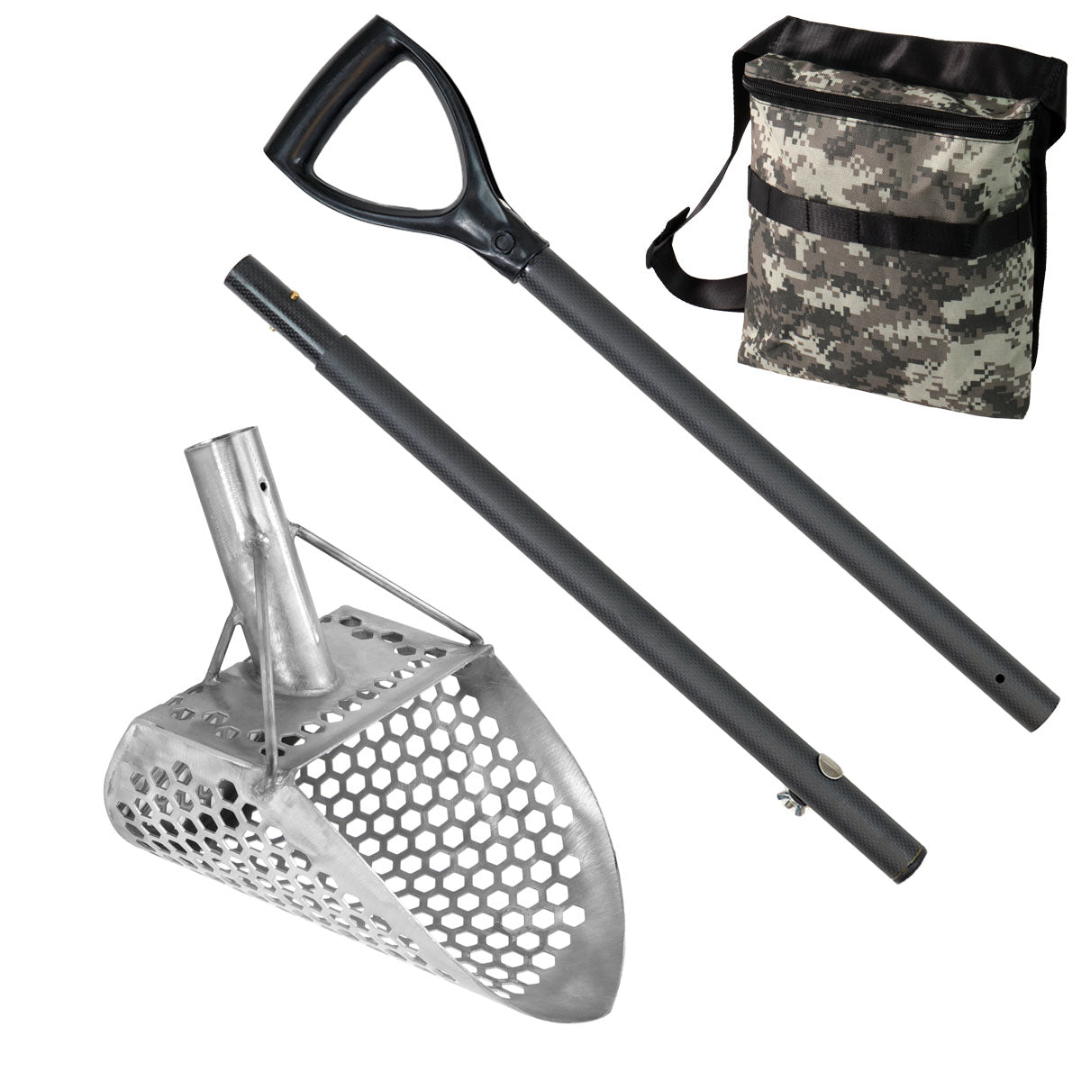 Dune Scoops Loch Ness Mini 9 x 6" Stainless Steel Metal Detector Sand Scoop