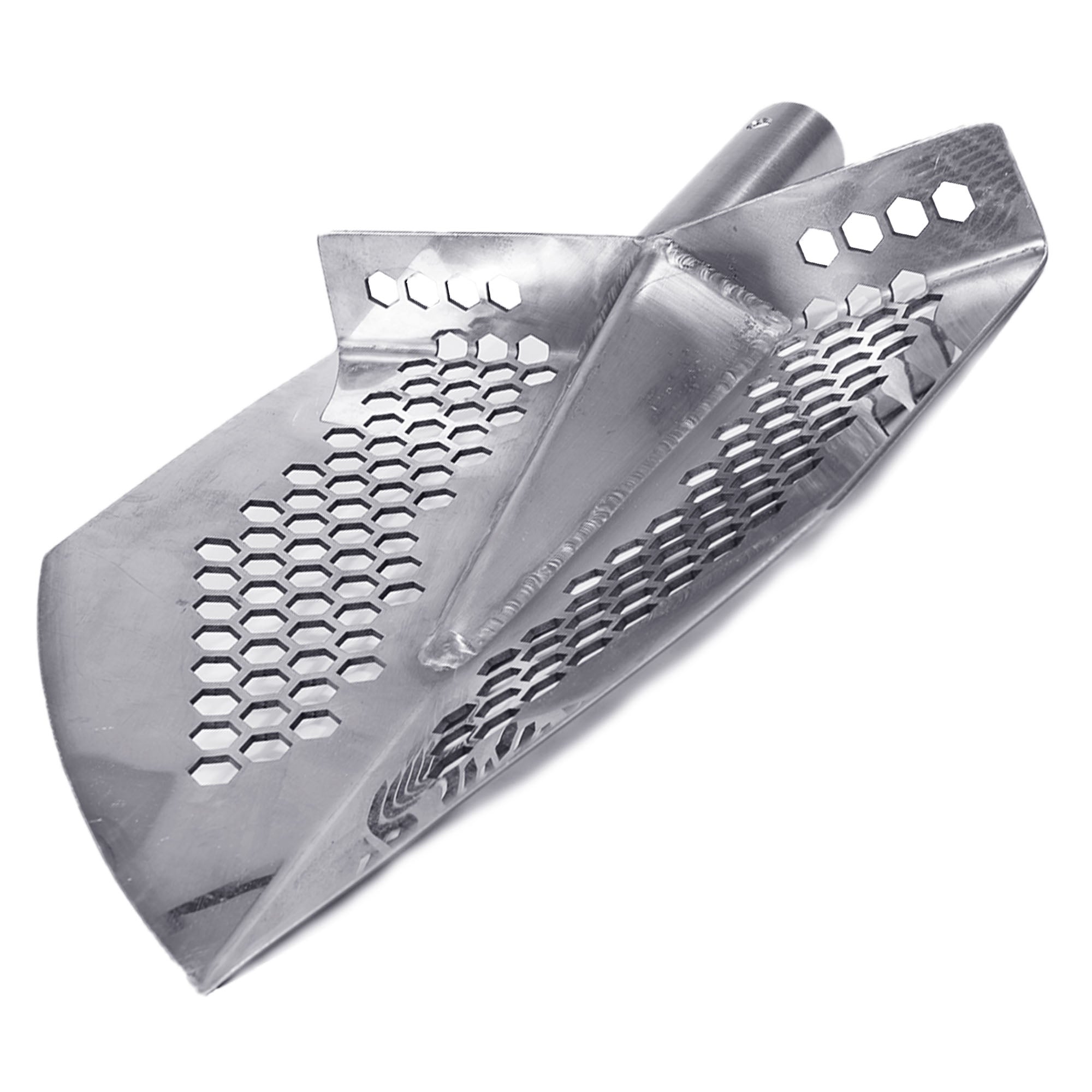 Dune Scoops Stainless Steel 2.0mm Shovel for Digging/10mm Hexahedron Holes and Carbon Fiber Rod with Handle