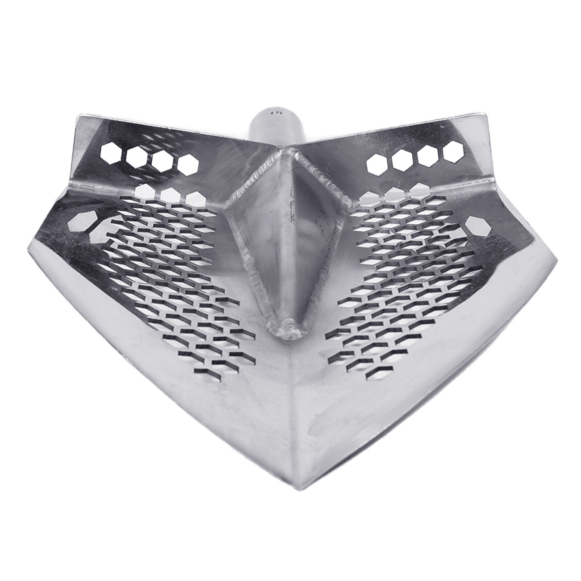 Dune Scoops Stainless Steel 2.0mm Shovel for Digging/10mm Hexahedron Holes with Collapsible Stainless Steel Handle Universal Pole