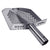 Dune Scoops Stainless Steel 2.0mm Shovel for Digging/10mm Hexahedron Holes with Collapsible Stainless Steel Handle Universal Pole