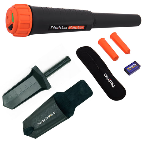 Nokta Pointer Waterproof Pinpointer Metal Detector with Holster, Cover and Digger