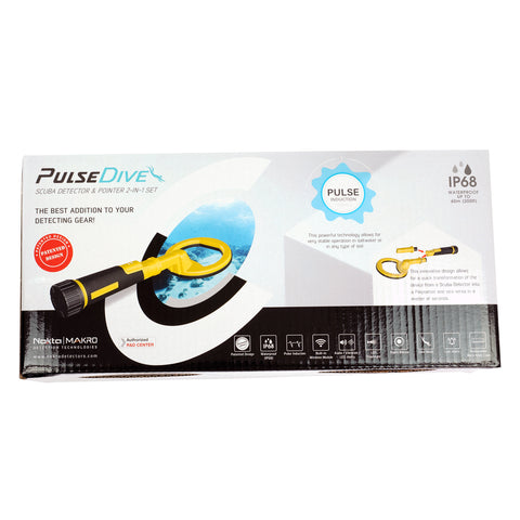 Nokta PulseDive Scuba Pinpointer - Yellow Bundle with Wireless Headphones