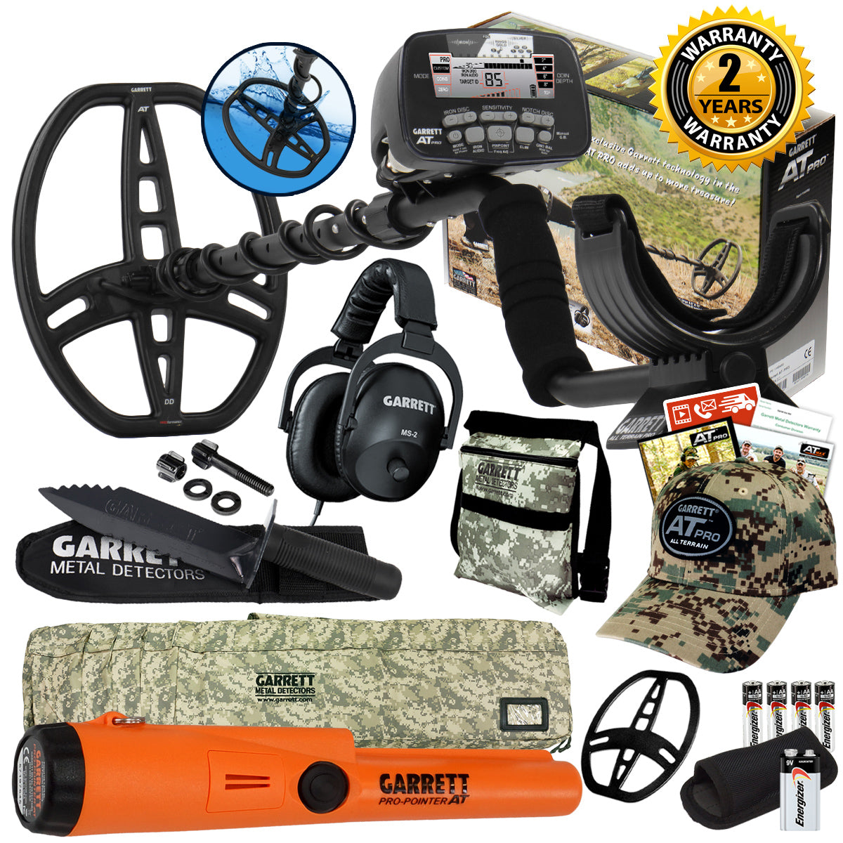 Garrett AT Pro Metal Detector Diggers Special with Pro Pointer AT PinPointer