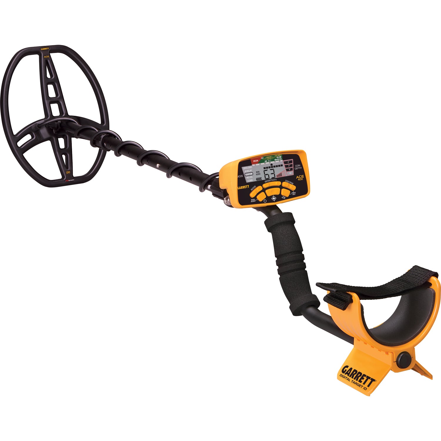 Garrett ACE 400 Metal Detector w/ Z-Lynk Wireless System, Pro Pointer II & Bag