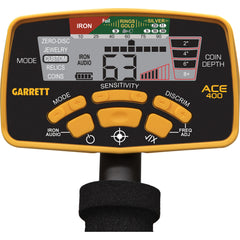 Garrett ACE 400 Metal Detector with 8.5 x 11 DD Waterproof Coil
