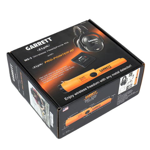 Garrett Pro Pointer AT Z-Lynk Pinpointer with MS-3 Wireless Headphones Kit