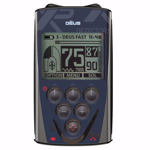 XP Deus Metal Detector w/ MI-4 Pinpointer, Headphones, Remote, 11” X35 Coil