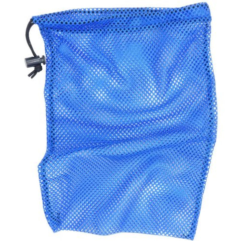 Deluxe Diver Blue Drawstring Mesh Bag Pouch for Beach Detecting &amp; Diving Finds