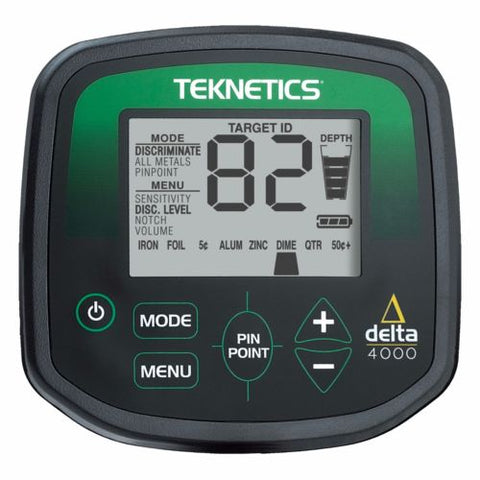 Teknetics Delta 4000 Metal Detector w/ 11" DD Double-D Coil & 5 Year Warranty