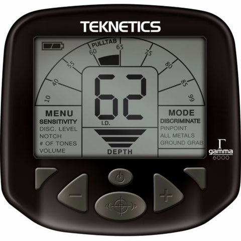 Teknetics Gamma 6000 Metal Detector w/ 11" DD Double-D Coil and 5 Year Warranty