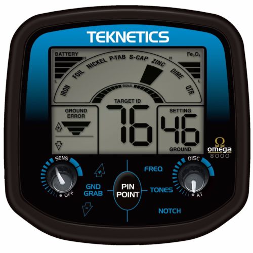 Teknetics Omega 8500 Metal Detector w/ 11" DD Double-D Coil & 5 Year Warranty