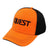 Quest Metal Detectors Orange/Black Mesh Hat Baseball Cap with Adjustable Strap
