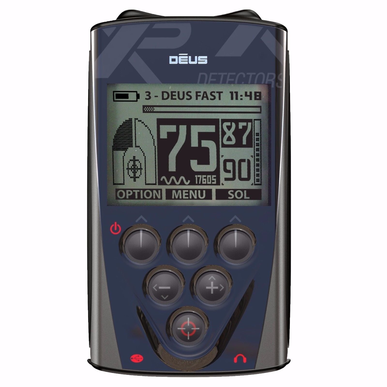 XP Deus Metal Detector Gold&Relic Bundle, Remote and 2 X35 Coils