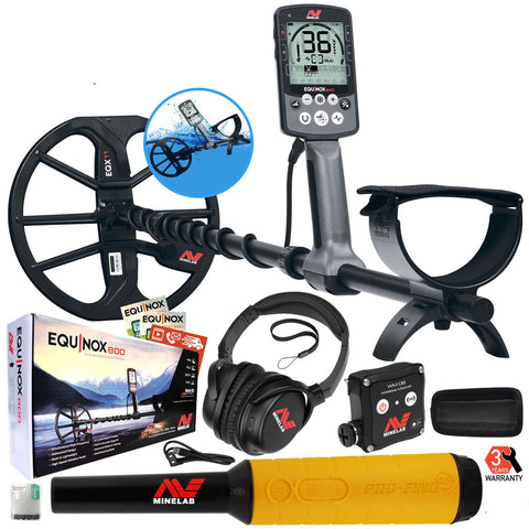 Minelab EQUINOX 800 Multi-IQ Metal Detector with Pro-Find 35 Pinpointer