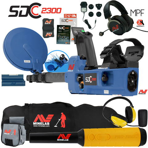 Minelab SDC 2300 Metal Detector w/ Pro Find 35, Waterproof Headphones & More