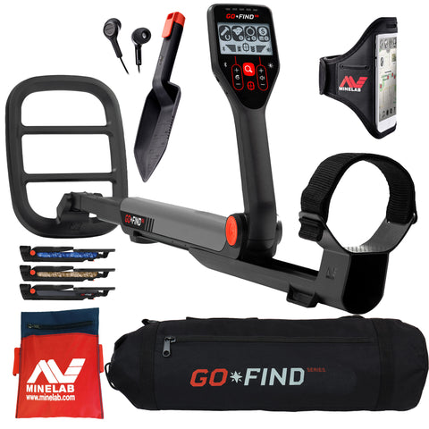 Minelab GO FIND 66 Detector Holiday Bundle with Carry Bag & Treasure Finds Pouch