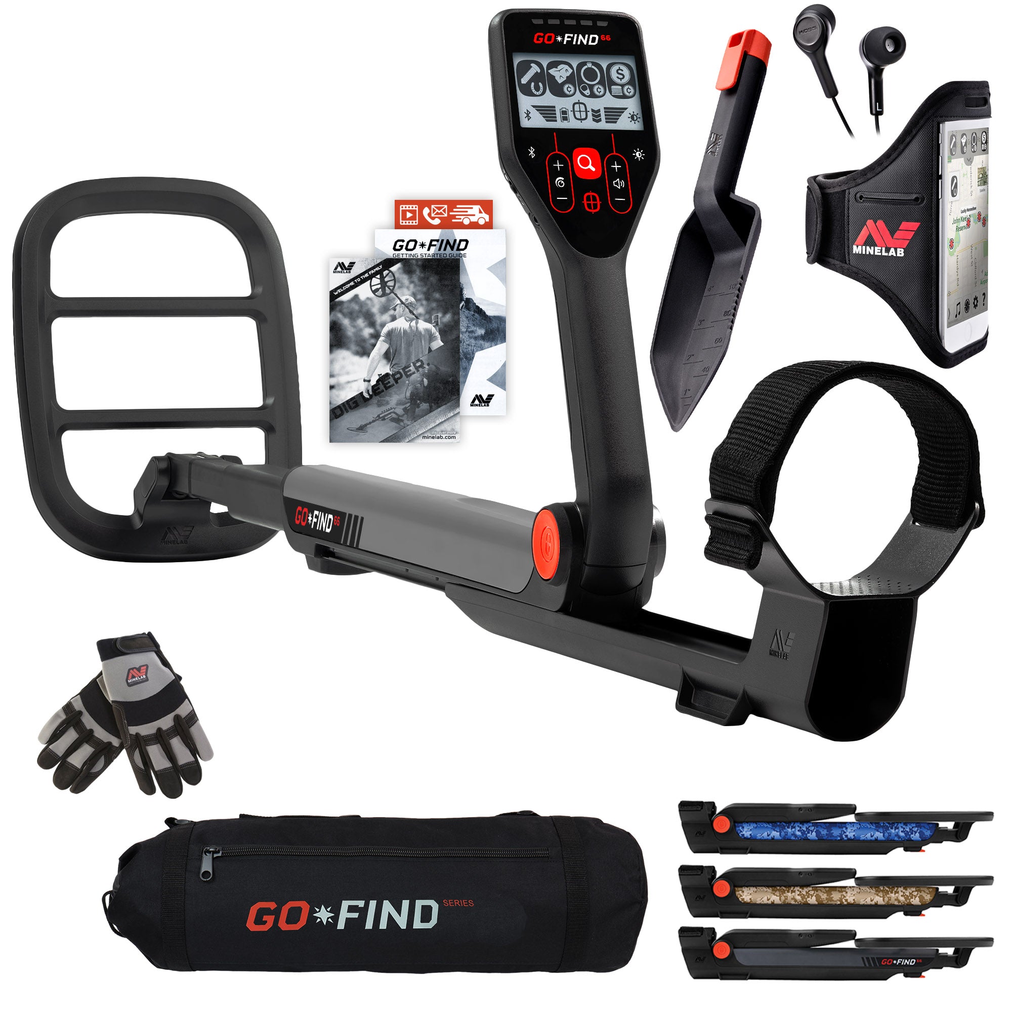 Minelab Go-Find Bundle with Gloves and Carrybag