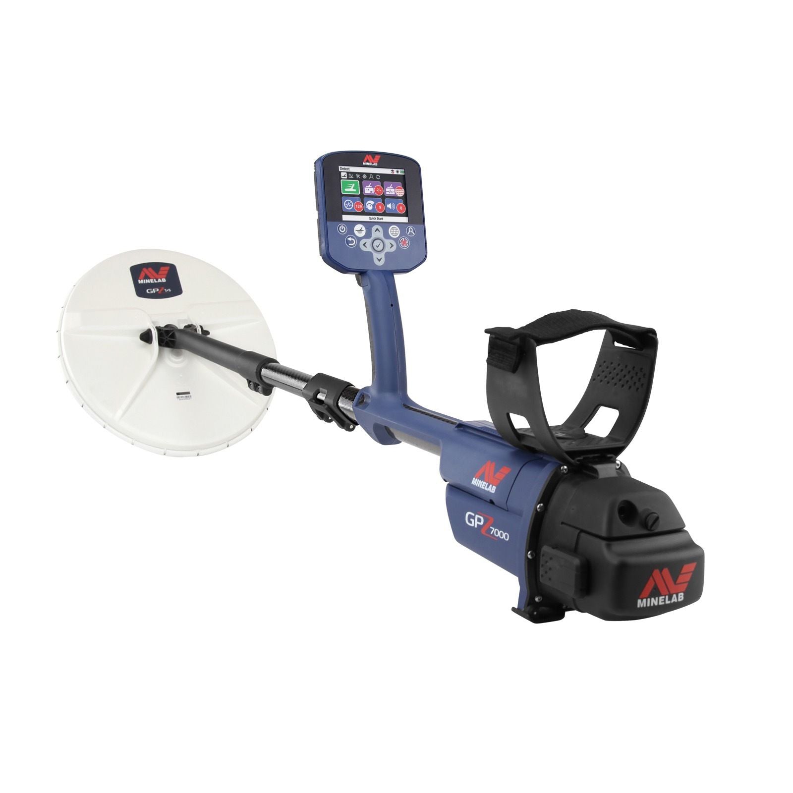 Minelab GPZ 7000 All Terrain Gold Metal Detector with Black Padded Carry Bag
