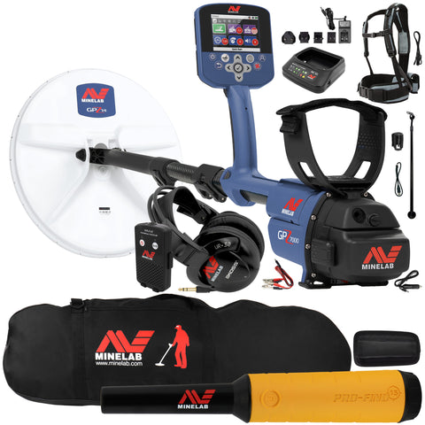 Minelab GPZ 7000 All Terrain Gold Metal Detector with Pro Find 15, Carry Bag