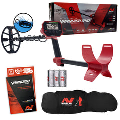 Minelab VANQUISH 340 Metal Detector with 10 x 7 Waterproof DD Coil and Carry Bag