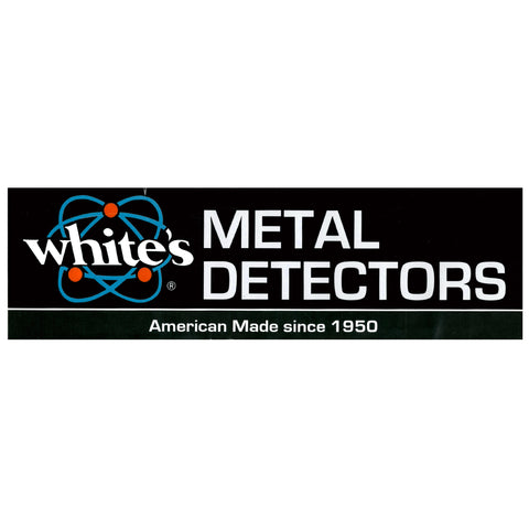 White's Electronics Metal Detector Bumper Sticker 3 x 10 Inches