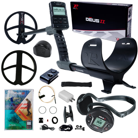 XP DEUS II Fast Multi Frequency Metal Detector with 9" FMF Search Coil
