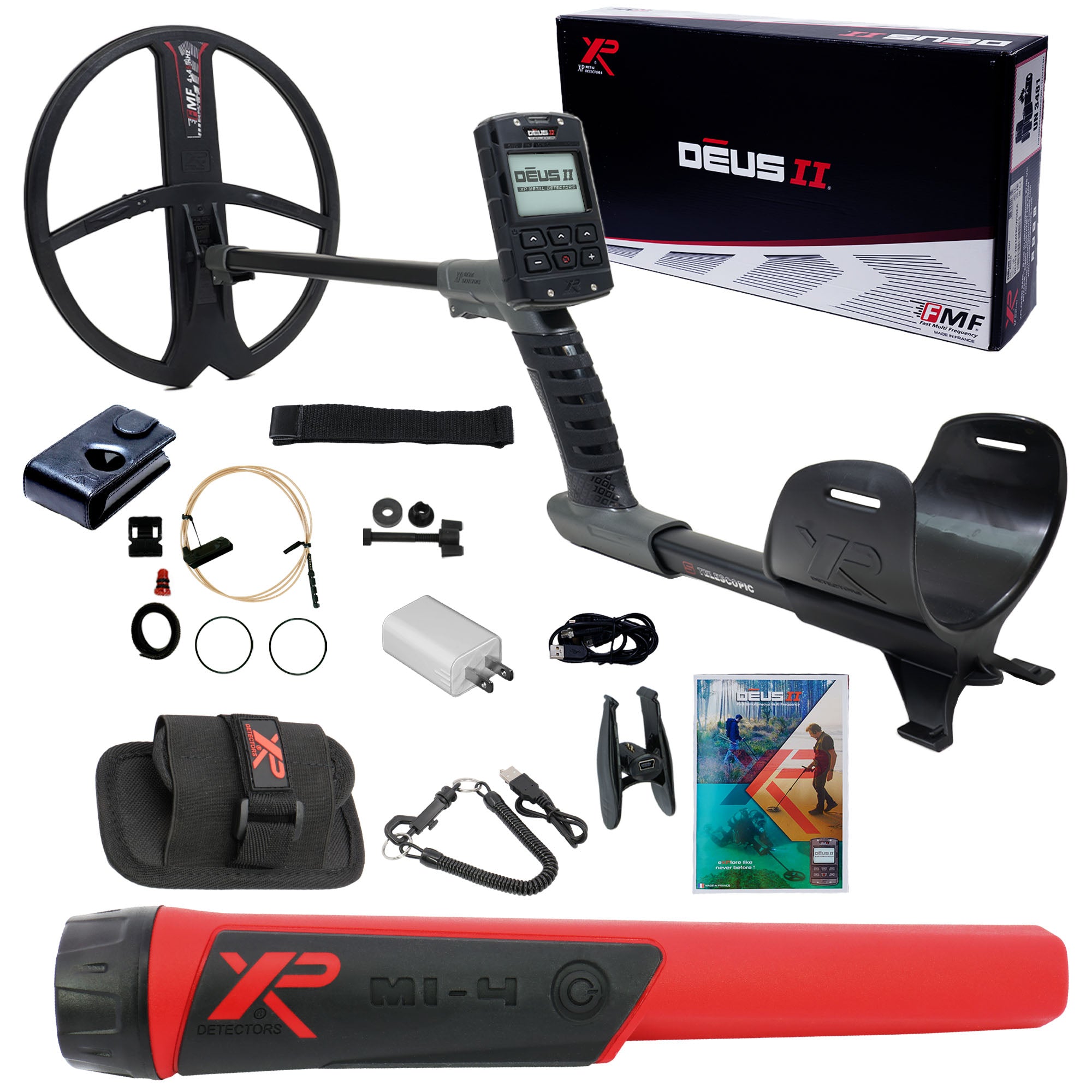 XP DEUS II Fast Multi Frequency RC Metal Detector with 13x11