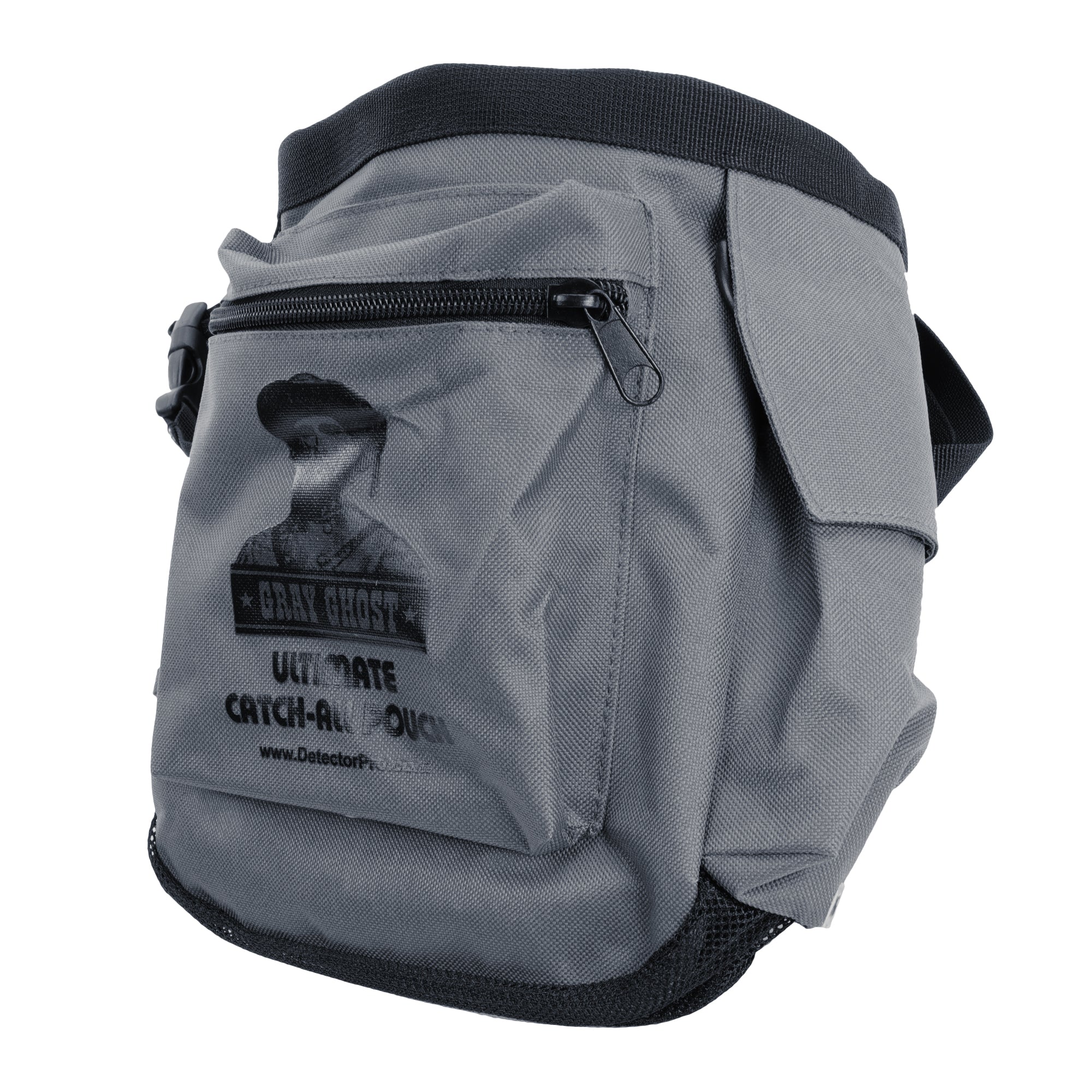 Gray Ghost Ultimate Catch-All Pouch For Metal Detecting - Large Canvas Finds Pouch With Drain Holes