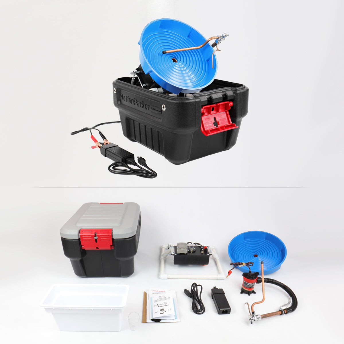 Gold Miner Advanced Spiral Wheel Gold Panning Machine & Power Supp ...