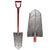 King of Spades Super Sampson Red D-Handle Shovel w/ Heat Treated Blade