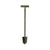 Lesche Sampson T-Handle Shovel and Lesche Digging Tool Left Side Serrated