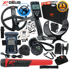 XP Deus Metal Detector w/ MI-4 Pinpointer, Headphones, Remote, X35 Coil & more