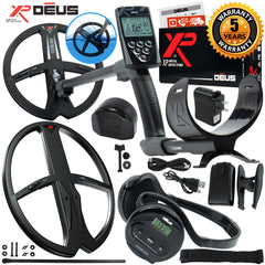 XP Deus Detector Gold & Relic Hunt Package, Backphones, Remote and 2 X35 Coils