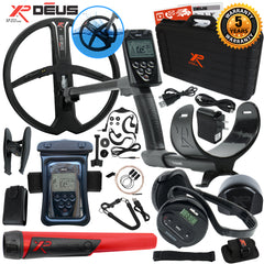 XP Deus Metal Detector w/ MI-6 Pinpointer, Headphones, Remote, X35 Coil & more