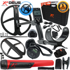 XP Deus Detector w/ MI-6 Pinpointer, WS4 Backphones, Remote Screen & X35 Coils
