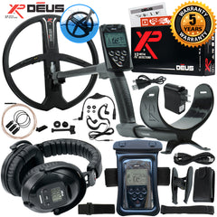 XP Deus Metal Detector w/ WS5 Headphones, Remote, 11” X35 Coil & Waterproof Kit