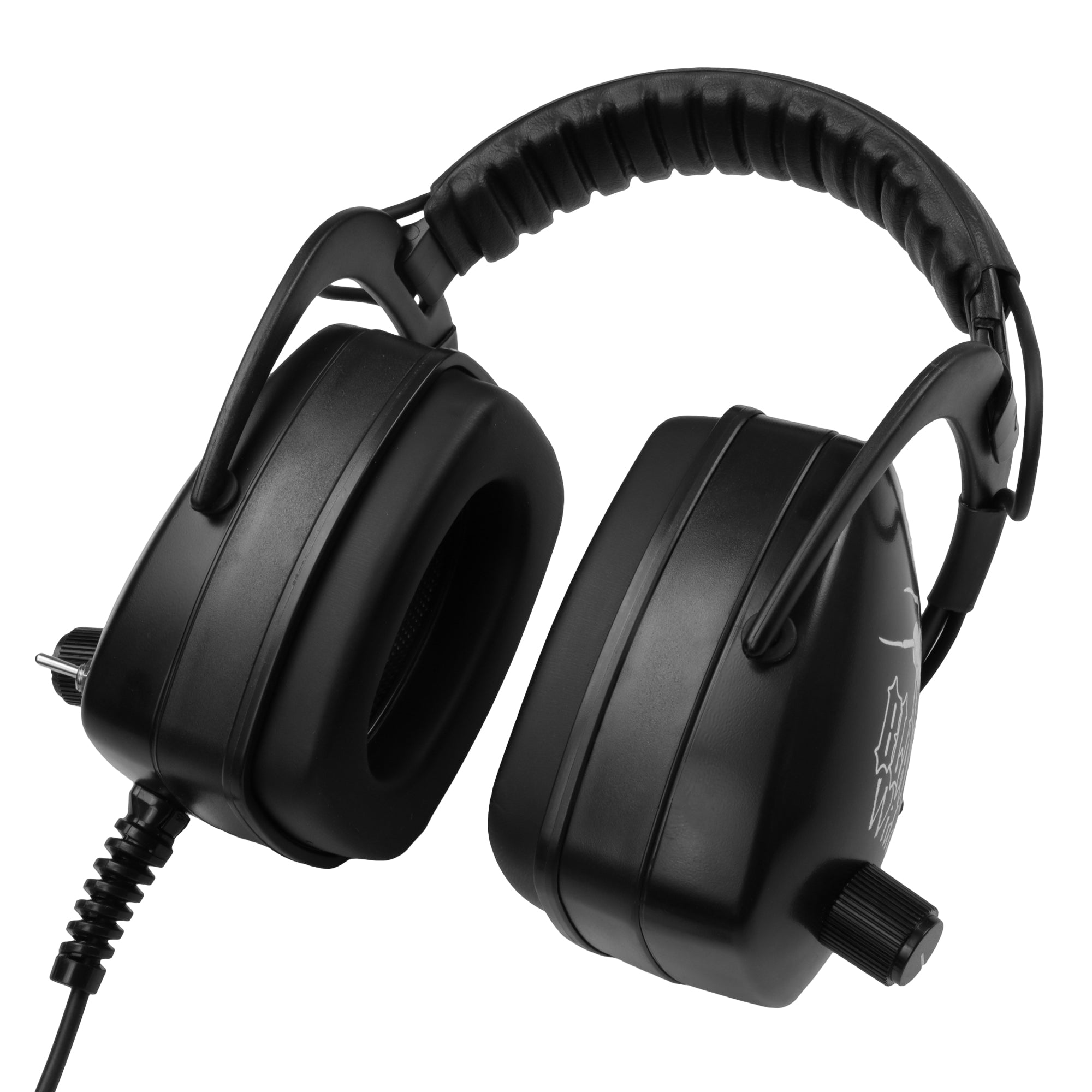 DetectorPro Black Widow Platinum Headphones with 1/4" Plug for Metal Detector