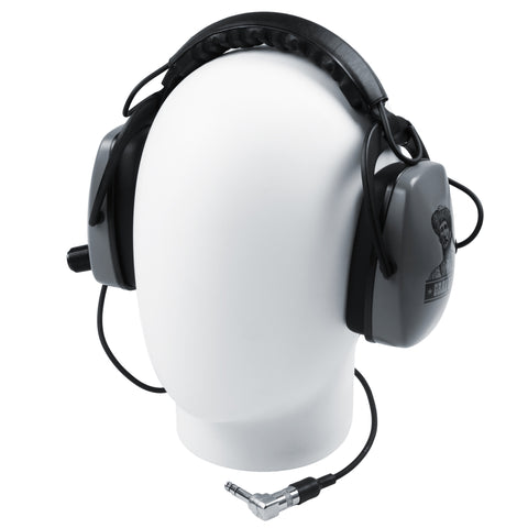 DetectorPro Original Gray Ghost Platinum Series Headphones with 1/4" Angle Plug