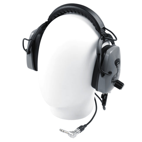 DetectorPro Ultimate Gray Ghost Platinum Series Headphones with 1/4" Angle Plug