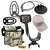 Fisher F44 Metal Detector Bundle w/ 11" Coil, Coil Cover, Cap, Pouch & 4" Coil