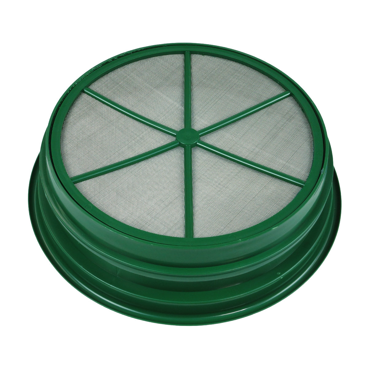 4 pc Green Plastic Gold Sifting Pan Classifier Stackable Various Mesh Sizes 1/20