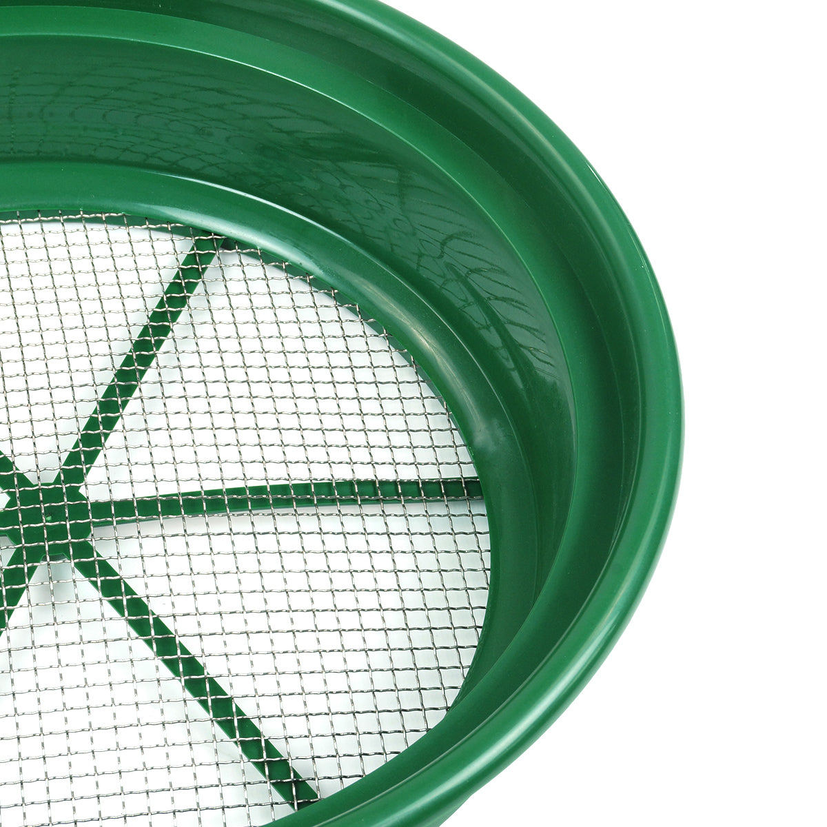 4 pc Green Plastic Gold Sifting Pan Classifier Stackable Various Mesh Sizes 1/20