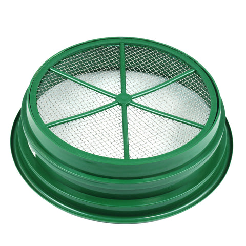 3 pc Green Plastic Gold Sifting Pan Classifier Stackable Mesh Size 1/2 1/4 1/12