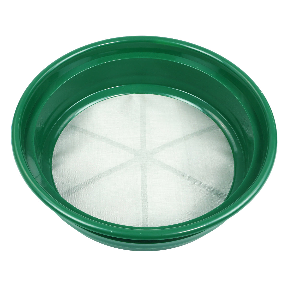 4 pc Green Plastic Gold Sifting Pan Classifier Stackable Various Mesh Sizes 1/20