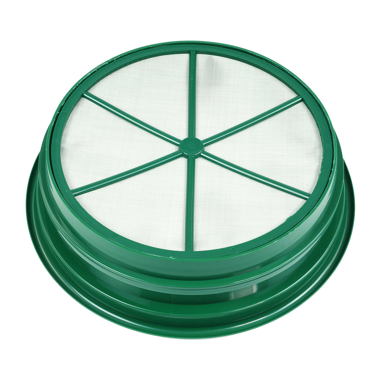 4 pc Green Plastic Gold Sifting Pan Classifier Stackable Various Mesh Sizes 1/20
