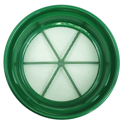Green Plastic 13-1/4" Gold Sifting Pan Classifier 1/8 Inch Mesh Size