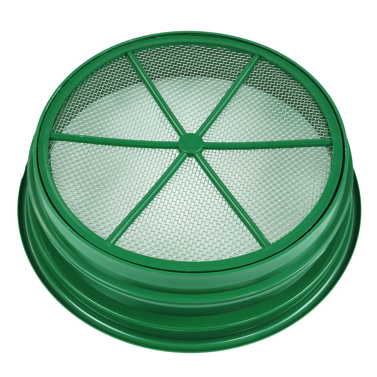 Green Plastic 13-1/4" Gold Sifting Pan Classifier 1/8 Inch Mesh Size