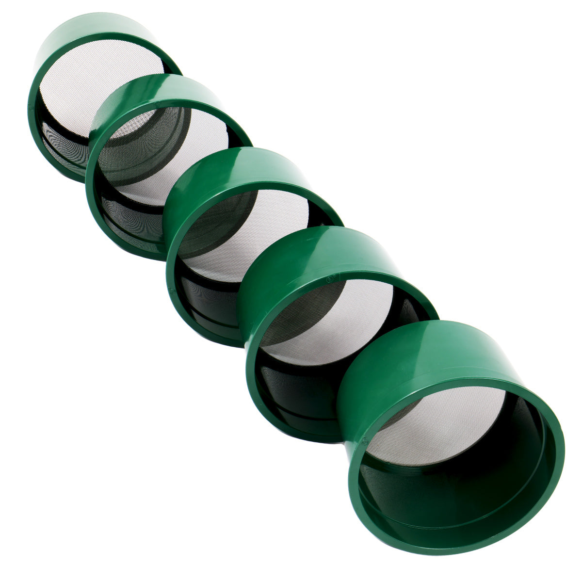 5 Green Mini Stackable 6" Sifting Classifier Bundle / 60, 50, 40, 30 ...